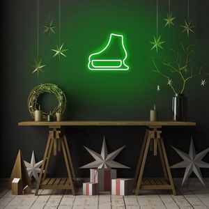 Lampa de perete Ice-Skate, Neon Graph, 25x22x2 cm, verde imagine