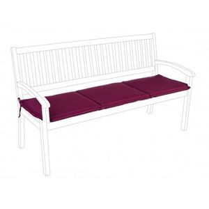 Perna pentru banca de gradina 3 locuri Poly180, Bizzotto, 153 x 48 cm, poliester impermeabil, bordo imagine