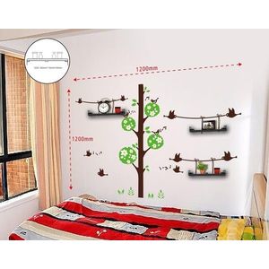 Raft de prete cu sticker Birds And Tree, Mauro Ferretti, 120x120 cm, plastic imagine