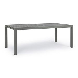 Masa extensibila pentru gradina Hilde, Bizzotto, 200-300 x 100 x 75 cm, aluminiu, gri carbune imagine