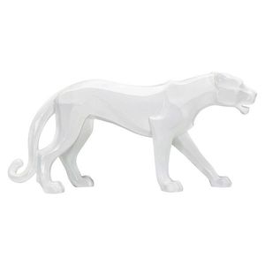 Statueta decorativa, Panther, Mauro Ferretti, 70 x 18 x 32.5 cm, polirasina, alb imagine