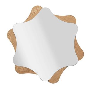 Oglinda decorativa Star, Mauro Ferretti, 80 cm, MDF/sticla, natural imagine