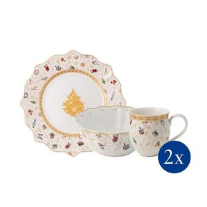 Set mic dejun 2 persoane, Villeroy & Boch, Toy's Delight Anniversary, 6 piese, portelan premium imagine