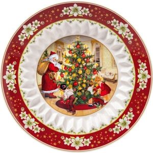 Bol, Villeroy & Boch, Toy's Fantasy Santa Brings Gifts, 25 cm, portelan premium, pictat manual imagine