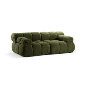 Canapea 2 locuri, Bellis-213, Micadoni Home, 188x94x70 cm, tesatura boucle, verde imagine