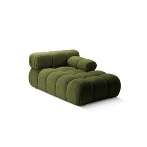 Sezlong living dreapta 1 loc, Bellis-213, Micadoni Home, 155x94x70 cm, tesatura boucle, verde imagine