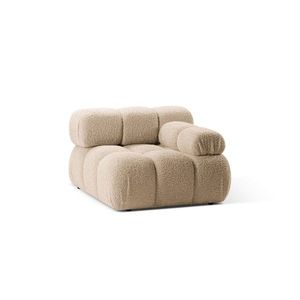 Modul dreapta pentru canapea modulara, 1 loc, Bellis-213, Micadoni Home, 94x94x70 cm, tesatura boucle, bej sand imagine