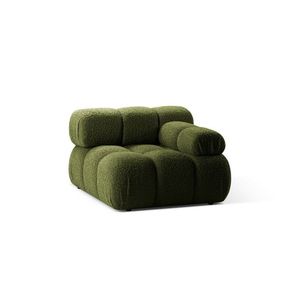 Modul dreapta pentru canapea modulara, 1 loc, Bellis-213, Micadoni Home, 94x94x70 cm, tesatura boucle, verde imagine