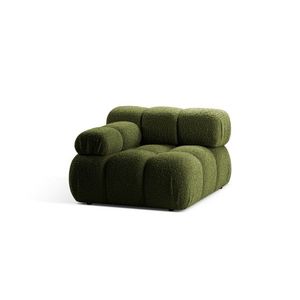 Modul stanga pentru canapea modulara, 1 loc, Bellis-213, Micadoni Home, 94x94x70 cm, tesatura boucle, verde imagine