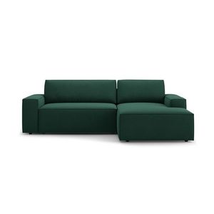 Coltar extensibil dreapta 3 locuri cu lada depozitare, Jodie-78, Micadoni Home, 246x151x86 cm, tesatura structurata, verde imagine