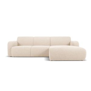Coltar dreapta 4 locuri, Molino-101, Micadoni Home, 250x170x72 cm, tesatura boucle, bej imagine