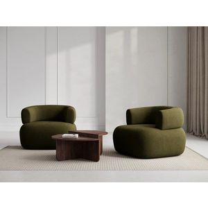 Fotoliu, Jenny-67, Micadoni Home, 90x88x73 cm, tesatura boucle, verde imagine