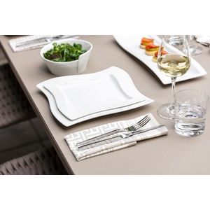 Farfurie intinsa NewWave, Villeroy & Boch, 27x27x2.6 cm, portelan premium, alb imagine