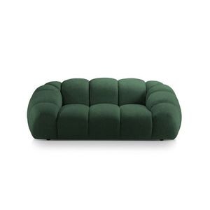 Canapea 2 locuri, Diana-192, Micadoni Home, 214x114x72 cm, catifea structurata, verde imagine