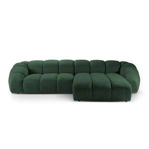 Coltar dreapta 4 locuri, Diana-192, Micadoni Home, 334x182x72 cm, catifea structurata, verde imagine