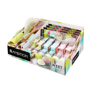 Set accesorii pentru copt Sweet, Ambition, 40x33.5x17.5 cm, silicon, multicolor imagine