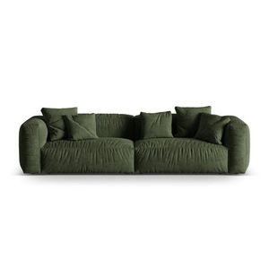 Canapea modulara 4 locuri, Martina-120, Micadoni Home, 320x106x75 cm, catifea, verde imagine