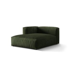 Sezlong modular living stanga 1 loc, Martina-120, Micadoni Home, 176x123x75 cm, catifea, verde imagine