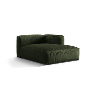 Sezlong modular living dreapta 1 loc, Martina-120, Micadoni Home, 176x123x75 cm, catifea, verde imagine