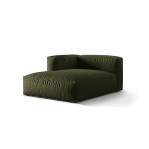 Sezlong modular living stanga 1 loc, Martina-169, Micadoni Home, 176x123x75 cm, tesatura structurata catifelata, verde imagine