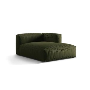 Sezlong modular living dreapta 1 loc, Martina-169, Micadoni Home, 176x123x75 cm, tesatura structurata catifelata, verde imagine