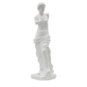 Statueta decorativa, Woman Sculpture, Mauro Ferretti, 14x29 cm, polirasina, alb imagine