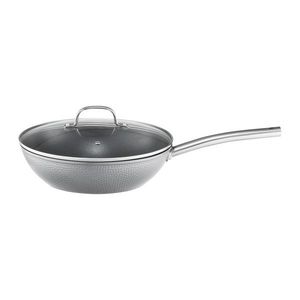 Tigaie Wok cu capac Bubble, Ambition, 28 cm, 3.4 L, aluminiu, gri imagine