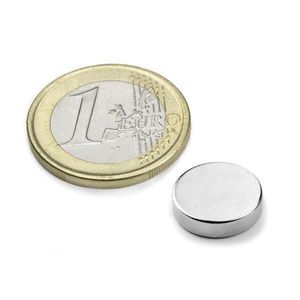 Magnet neodim disc puternic 12mm x 3mm - set de 10 bucati imagine