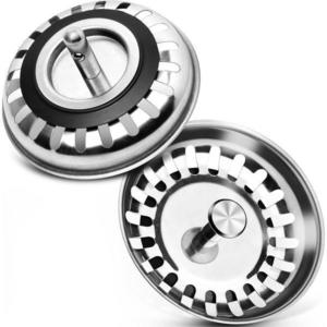 Set 2 site pentru chiuveta, Inox, 80 mm, Argintiu imagine