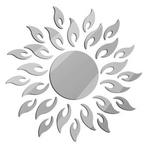 Set Oglinzi Design 3D Silver Sun MyStyle - Oglinzi Decorative Acrilice Luxury Home 27 buc/set imagine