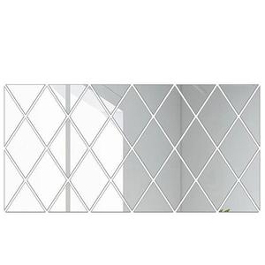 Oglinzi acrilice decorative Diamant autoadezive suprafata acoperita 50x100cm - 32 piese/set imagine