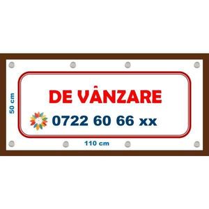 Banner De vanzare 50X110 cm cu capse imagine