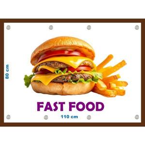 Banner Fast Food dimensiune 80x110 cm imagine