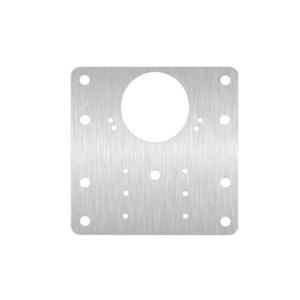 Placa din inox pentru reparatie defecte balama mobilier, 90x90 mm imagine