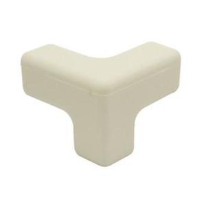 Protectie plastic soft, 3D pentru colturi mobilier, 40x40x30 mm, alb imagine