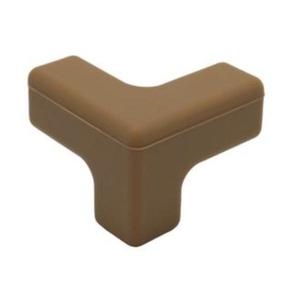 Protectie plastic soft, 3D pentru colturi mobilier, 40x40x30 mm, maro imagine