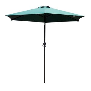 Outsunny Umbrelă Reclinabilă pentru Plajă și Grădină, Aluminiu și Poliester, Φ2.7×2.35m, Verde Închis | Aosom Romania imagine