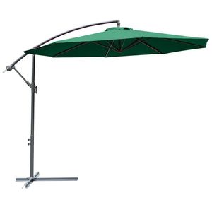 Outsunny Umbrelă Laterală din Metal, Verde, 3m, Protecție UV, Ideală pentru Grădină și Terasă | Aosom Romania imagine