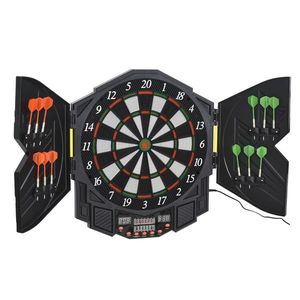 Dartboard Electronic Interactiv + 12 Săgeți, pentru 8 Jucători, Ideal pentru Petreceri și Seri de Joc | Aosom Romania imagine