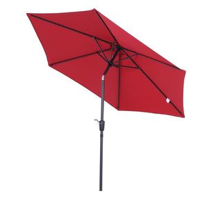 Outsunny Umbrelă de Grădină Inclinabilă cu Manivelă, Rezistentă la UV, Φ2.7x2.35m, Diverse Culori | Aosom Romania imagine