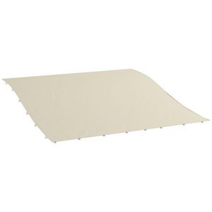 Outsunny Copertină Pergolă Rezervă, Orificii Scurgere 2.5x3m, Protecție UV, Bej | Aosom Romania imagine