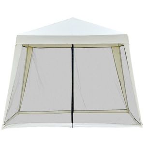 Outsunny Pavilion de Grădină Impermeabil cu Plasă Anti-Țânțari, Design Elegant, Bej, 3x3x2.35m | Aosom Romania imagine