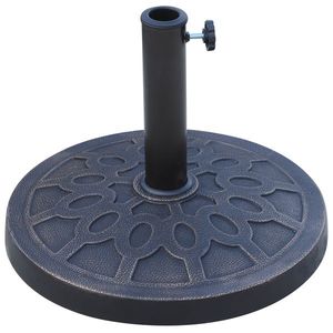 Outsunny Bază Rotundă pentru Umbrelă de Ø38 mm și Ø48 mm cu Mâner, Ø45x33 cm, Bronz | Aosom Romania imagine