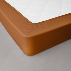 Cearșaf extensibil percale de culoare solidă, adâncimea colțurilor 40 cm imagine