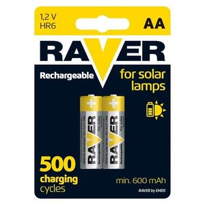 Baterii reîncărcabile lămpi solare AA 600 mAh, 2 buc imagine