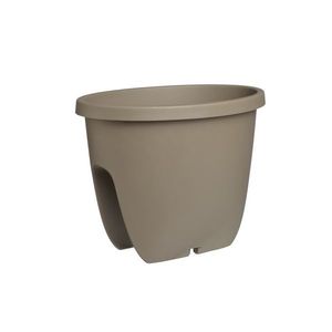 Ghiveci de agățat pe balcon BalconiaOVI taupe, diam. 30 cm imagine