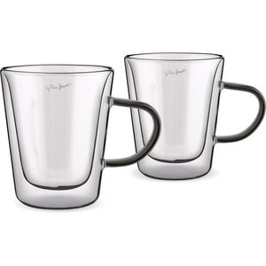 Lamart LT9120 Set din 2 piese de pahare Tea Vaso, 300 ml, negru, negru imagine