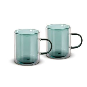 Lamart LT9122 Set de 2 pahare Tea Vaso, 350 ml, verde, verde imagine