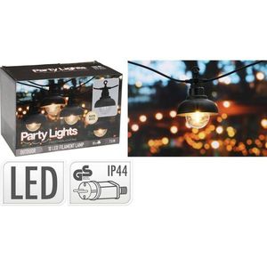 Lanț de petrecere cu LED-uri pentru exteriorMarco, 4, 5 m, 10 filamente LED, IP 44 imagine