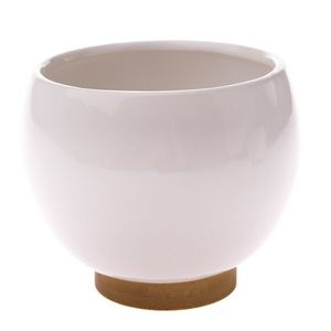 Capac pentru oală din ceramică Ball alb, 13, 5 x11, 5 cm imagine